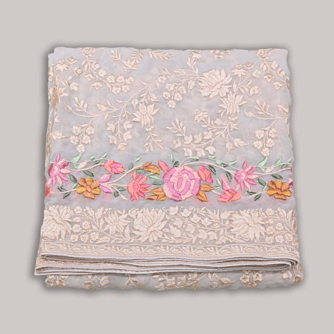 Premium Georgette Thread Embroidery Dupatta | Designer Festive Ethnic Dupatta for Women | F93653-02