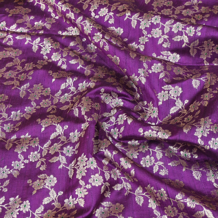 Premium Pure Raw Silk Meena Zari Banarasi Fabrics