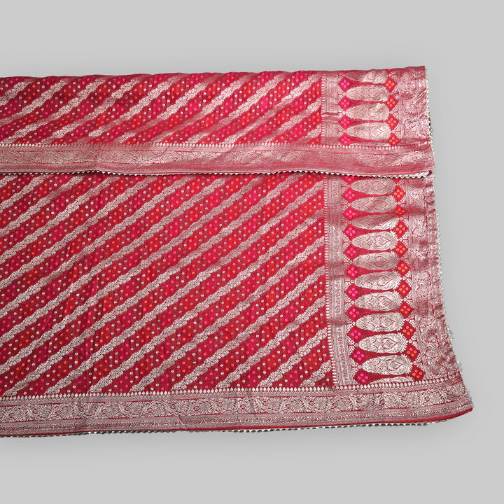 Premium Semi Georgette Leheriya Bandhej Dupatta – Elegant Ethnic Dupatta for Women-A6