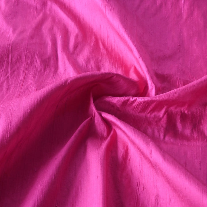 Royal Fuchsia Colour 100gm Pure Raw Silk Fabrics