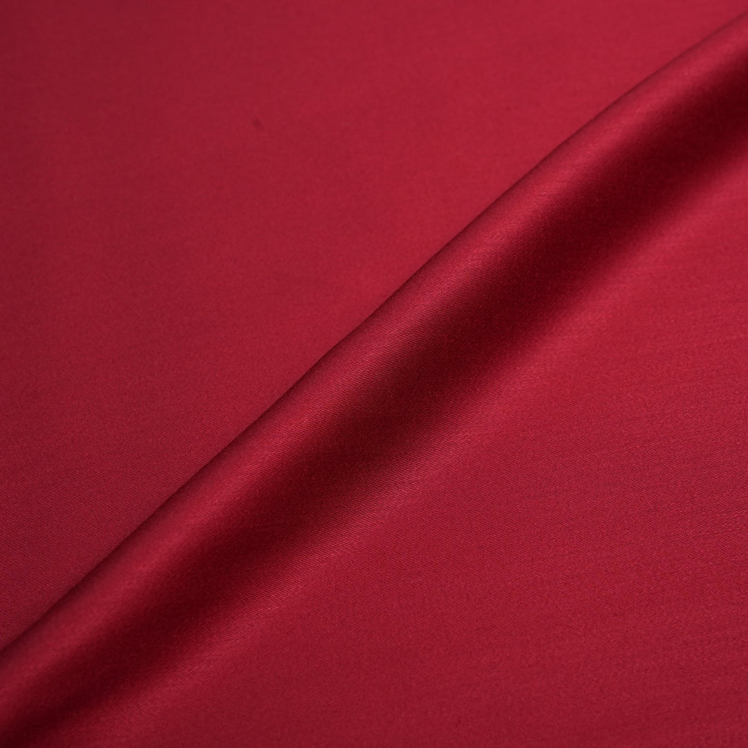 Wine Colour Modal Satin Fabrics