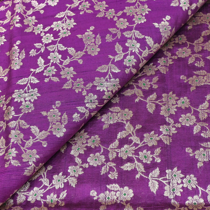 Premium Pure Raw Silk Meena Zari Banarasi Fabrics