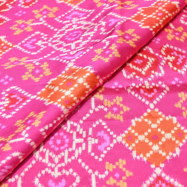 Bemberg Satin Digital Print Fabric– Soft Luxury Designer Satin Fabric 001333-29