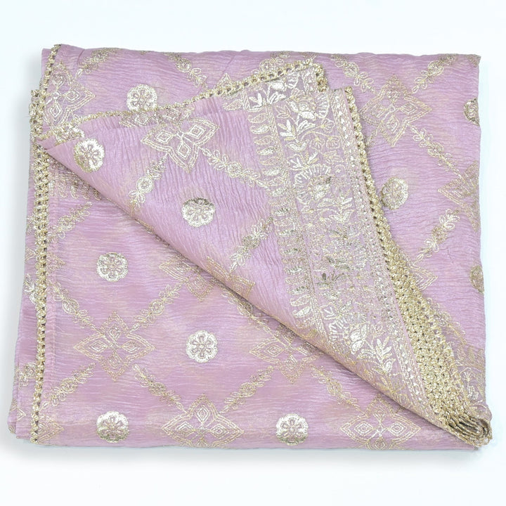 Fendi Tissue Zari Foil Embroidery Dupatta