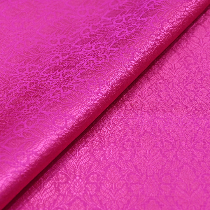 Magenta Tanchui Silk Brocade Fabric