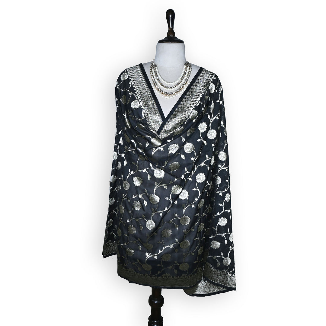 Premium Banarasi Zari Dupatta|Traditional Woven Ethnic Elegance