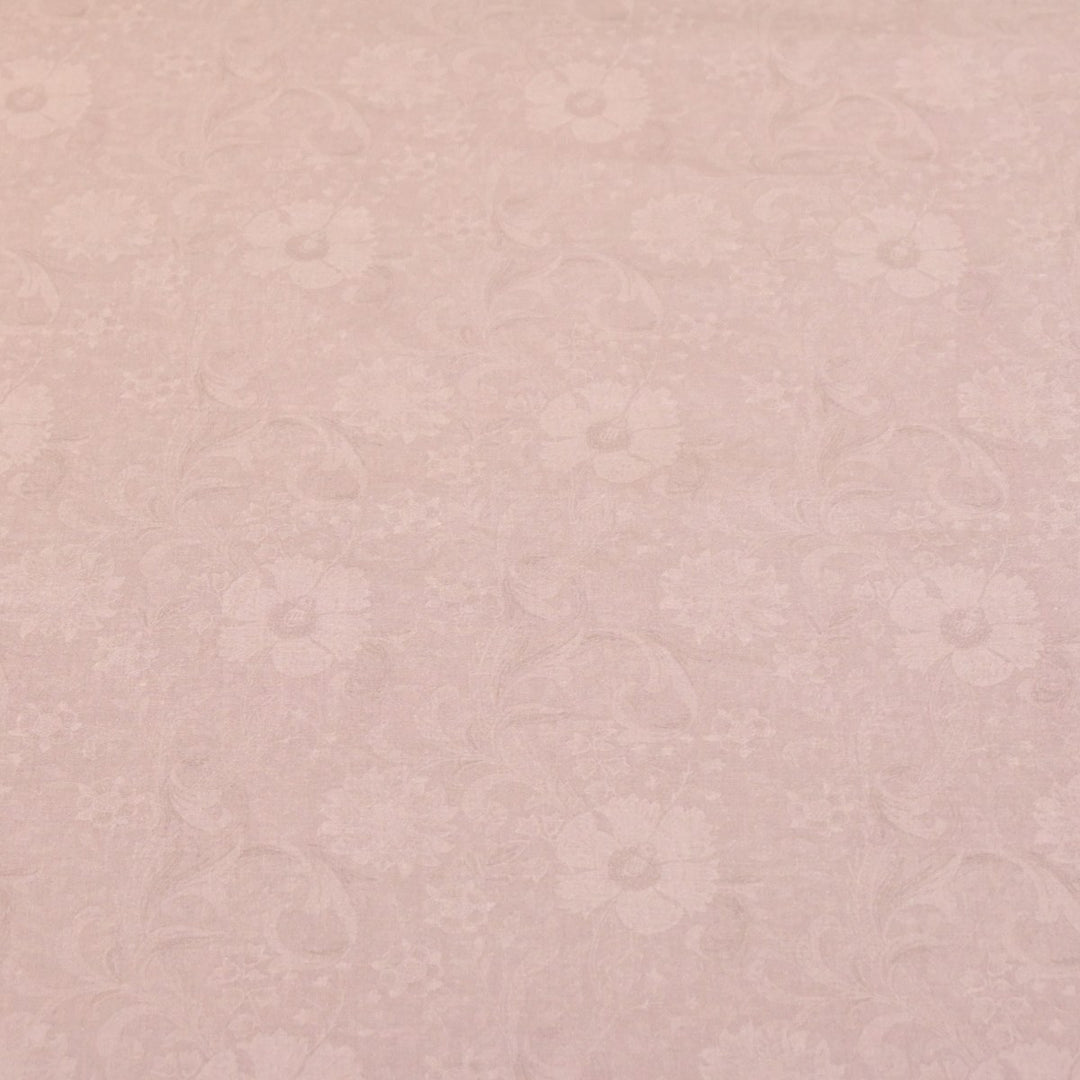 Cavern Pink Color Cotton Digital Print Fabric -Soft Cotton Prints Fabric-DA1124-4