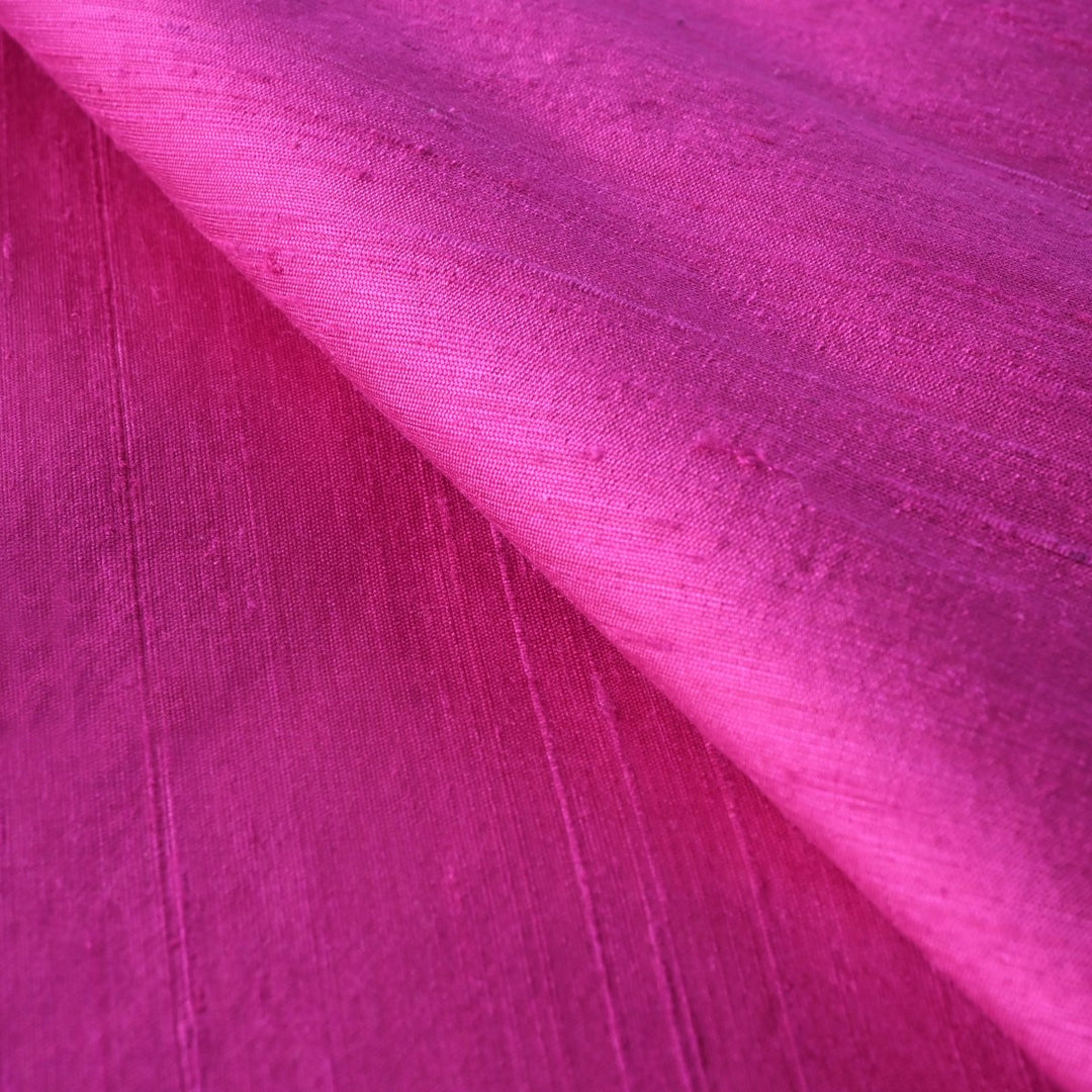 Royal Fuchsia Colour 100gm Pure Raw Silk Fabrics