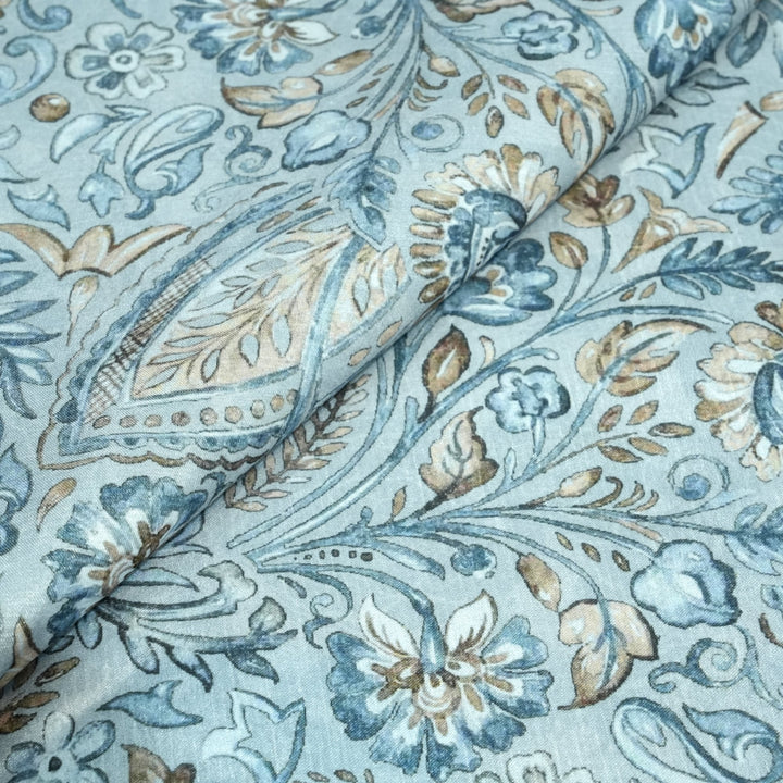 Semi Tusser Silk Prints Fabrics