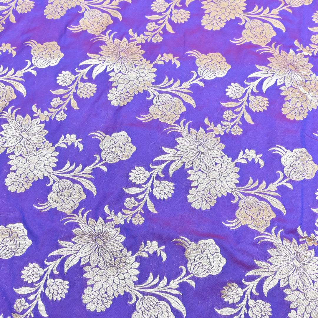 Katan Silk Zari Jaal Brocade Fabrics