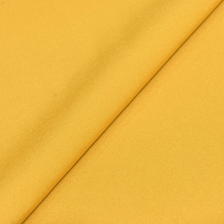 Yellow Colour Banana Crepe Fabrics