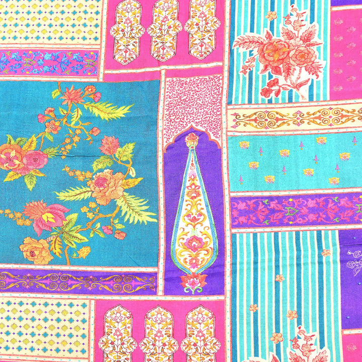 Premium Muslin Digital Print Fabric - 000844-19