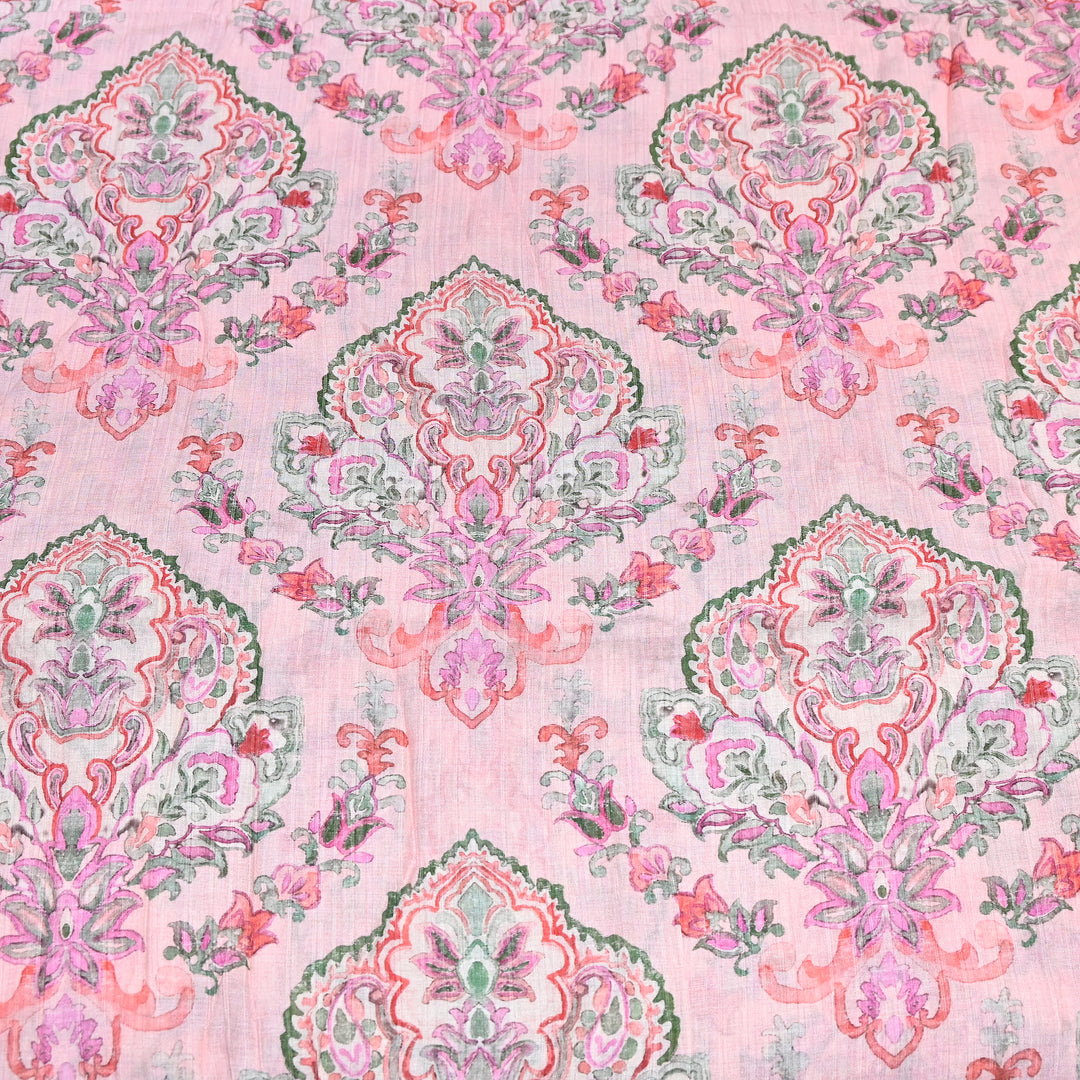 Multi Color Crush Muslin Digital Print Fabric – Soft Designer Muslin Print Fabric- COO145-7