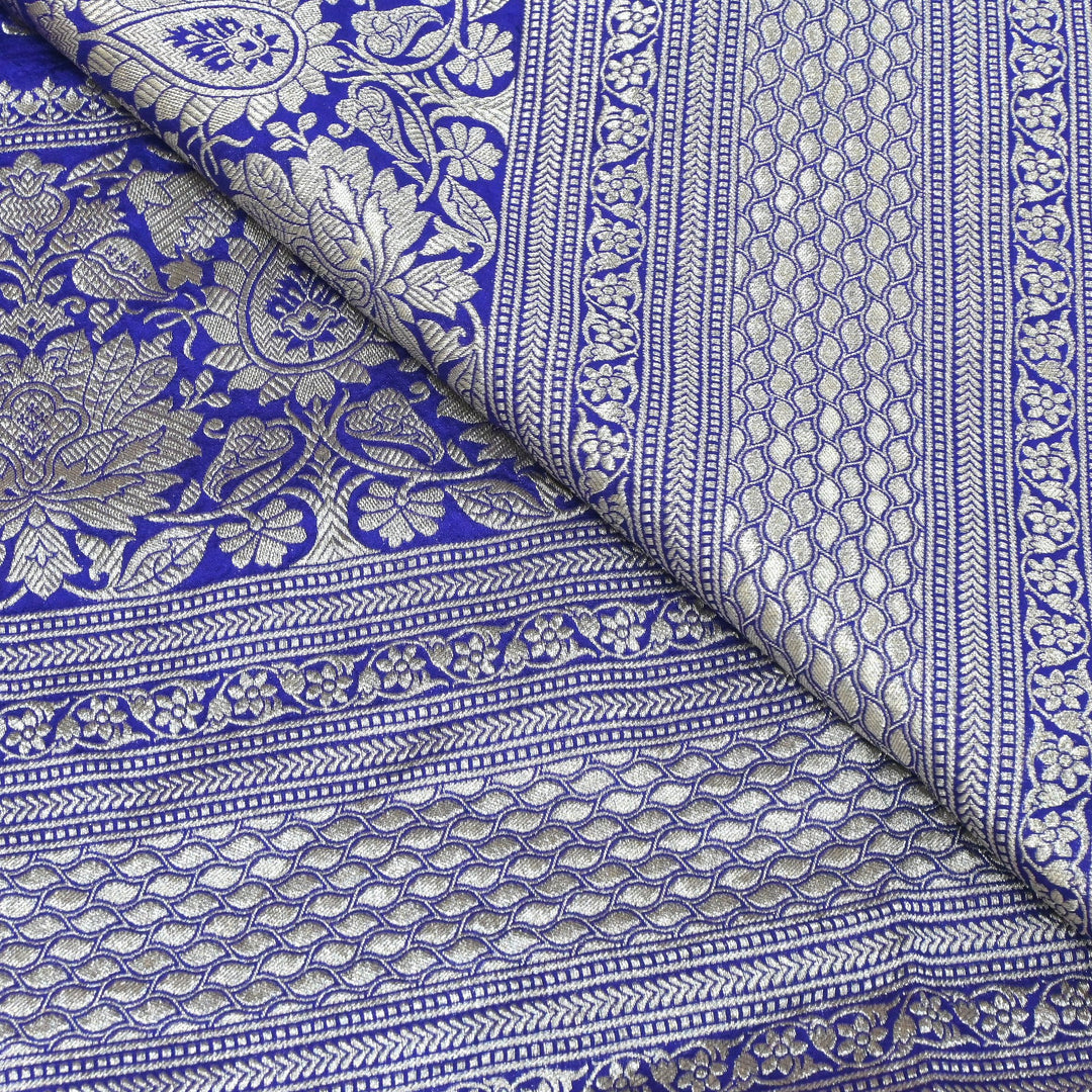 Exclusive Heavy Zari Botti Work And Premium Border Hand Work On Pure Silk Bandhani Fabric