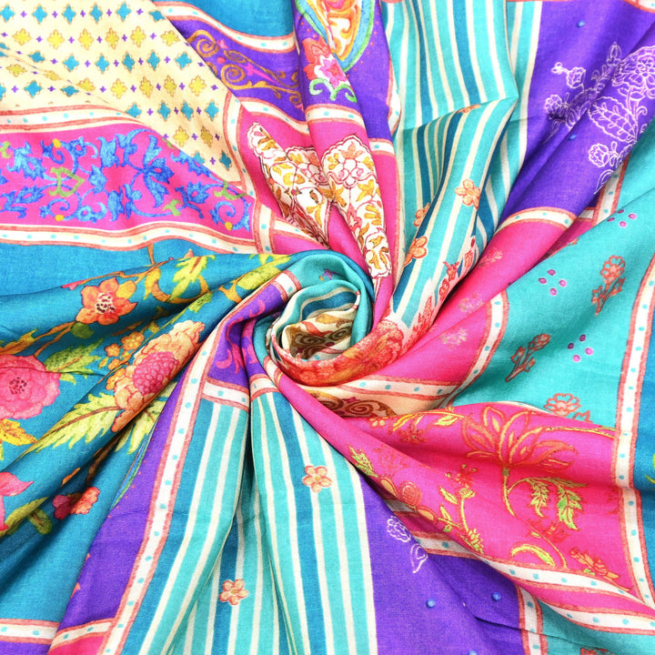 Premium Muslin Digital Print Fabric - 000844-19