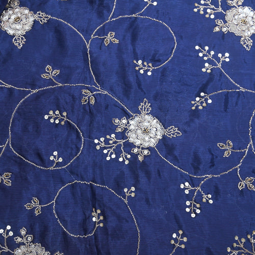 blue cut dana embroidery Zari work | 525-4263.