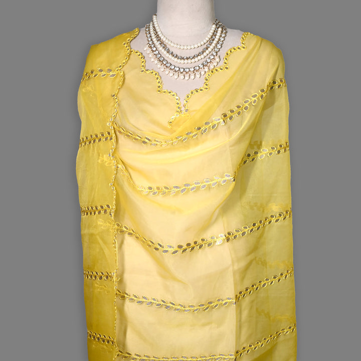 Organza Gota Patti Work Dupatta – Elegant Ethnic Dupatta for Women