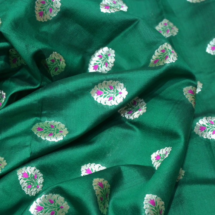 Pure Chiniya Silk Banarasi Brocade Fabric