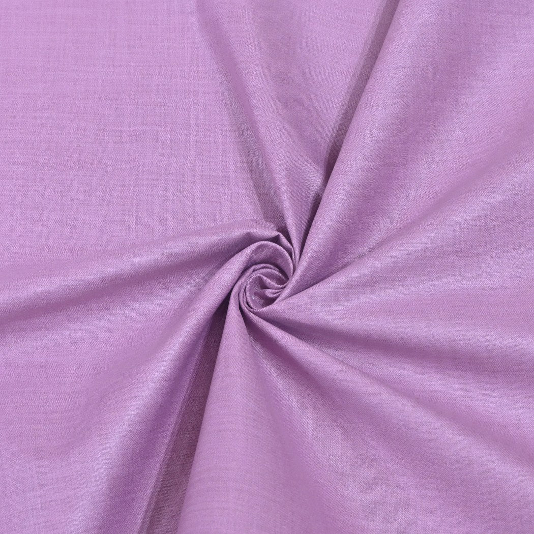 Pastel Violet Color Matka Cotton Fabrics