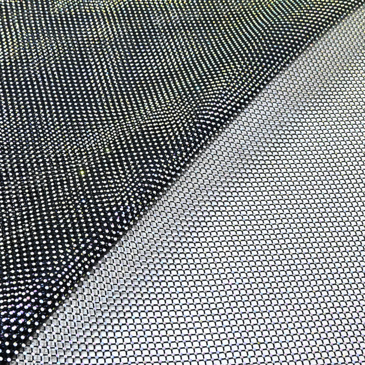 NET EMBROIDERED FABRIC WITH GRID SHIMMER- CF2305- 02