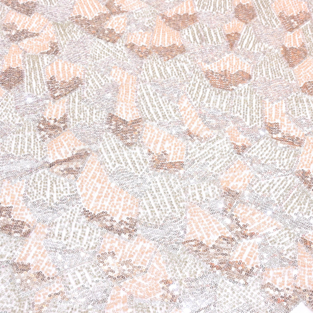 Beautiful Imported Net Cut Dana & Sequins Embroidery Fabric
