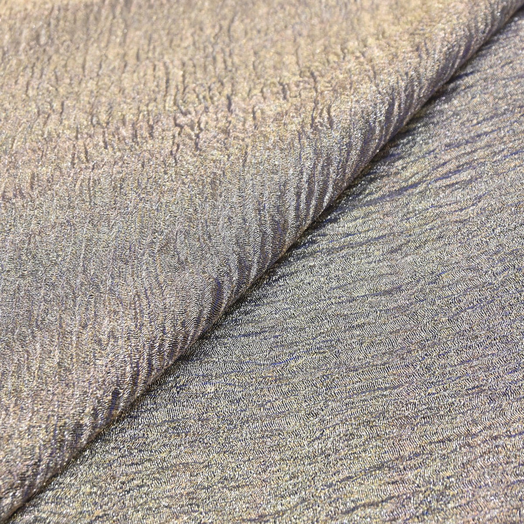 Coral Reef Green Premium Designer Dyed Crush Tissue Fabric with Glossy Finish