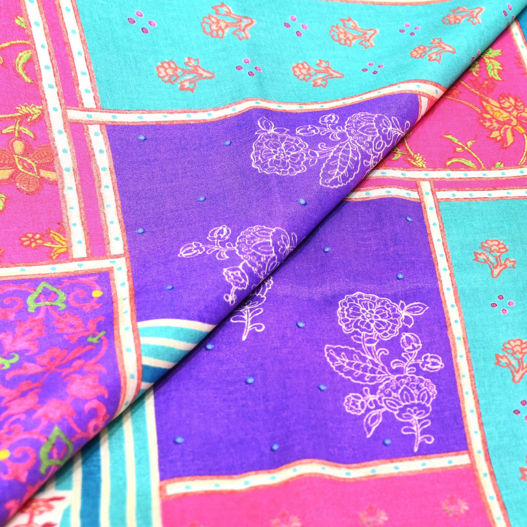Premium Muslin Digital Print Fabric - 000844-19