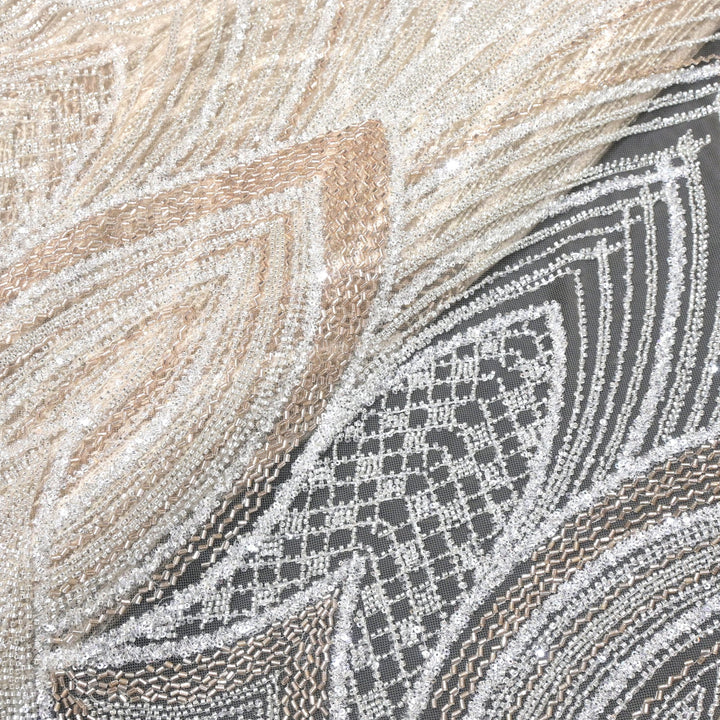 Beautiful Imported Net Cut Dana Sequins Embroidery Fabrics