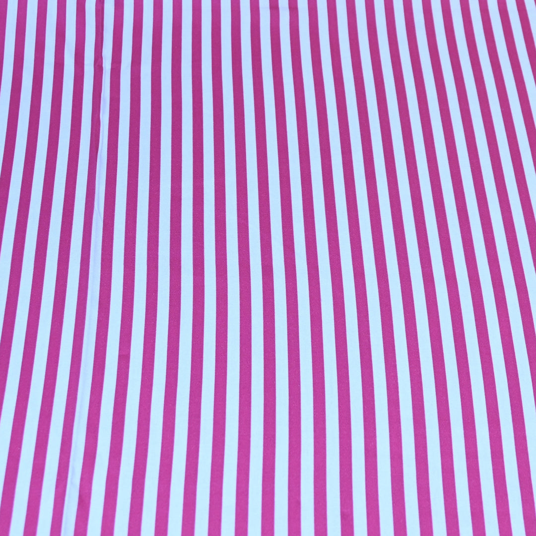 Glace Cotton With Beautiful Stripes Print Fabric – Lightweight Designer Cotton Fabric - LT0185-6