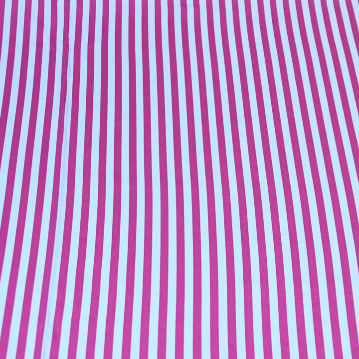 Glace Cotton With Beautiful Stripes Print Fabric – Lightweight Designer Cotton Fabric - LT0185-6