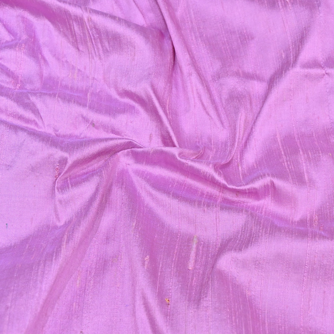 Lavender Pink Colour 100gm Pure Raw Silk Fabrics