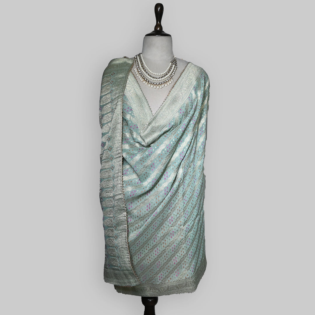 Premium Semi Georgette Leheriya Bandhej Dupatta – Elegant Ethnic Dupatta for Women-A8