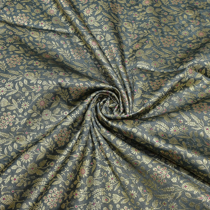 Silk Alfi Antique Zari Brocade Fabrics