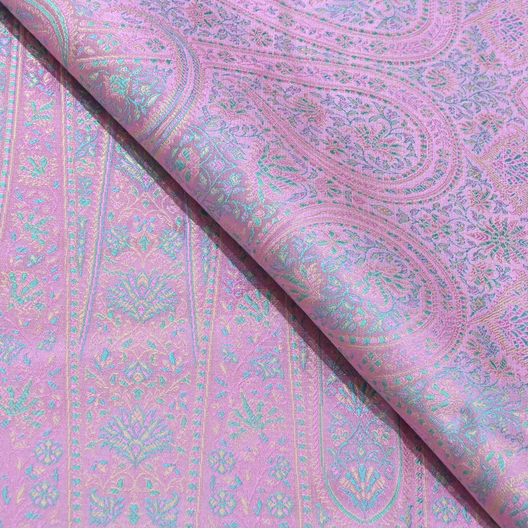 Pure Katan Silk Brocade Fabrics