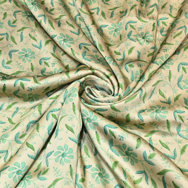 Bemberg Satin Digital Print Fabric– Soft Luxury Designer Satin Fabric 001333-19