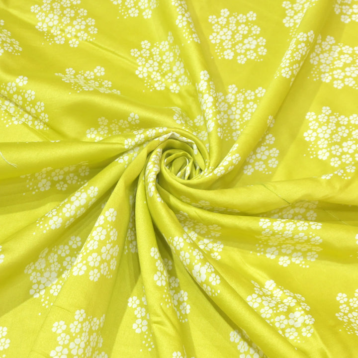 Silk Chanderi Digital Print Fabric