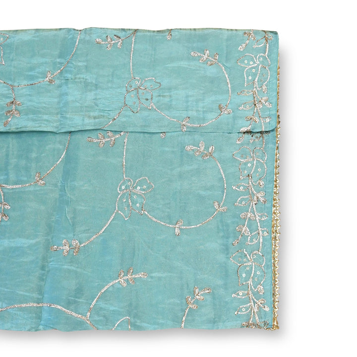Beautiful Tissue Gota Sequins Embroidery Dupatta