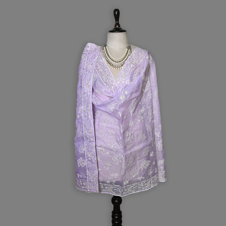 Kota Check Thread & Sequence Dupatta – Elegant Ethnic Dupatta for Women- V8332B-4