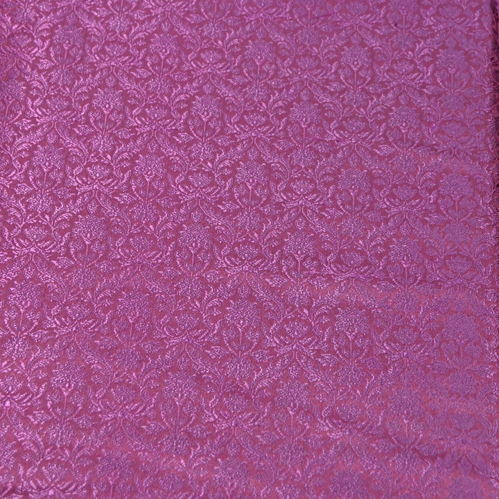 Deep Wine tanchue Silk Brocade Fabric.