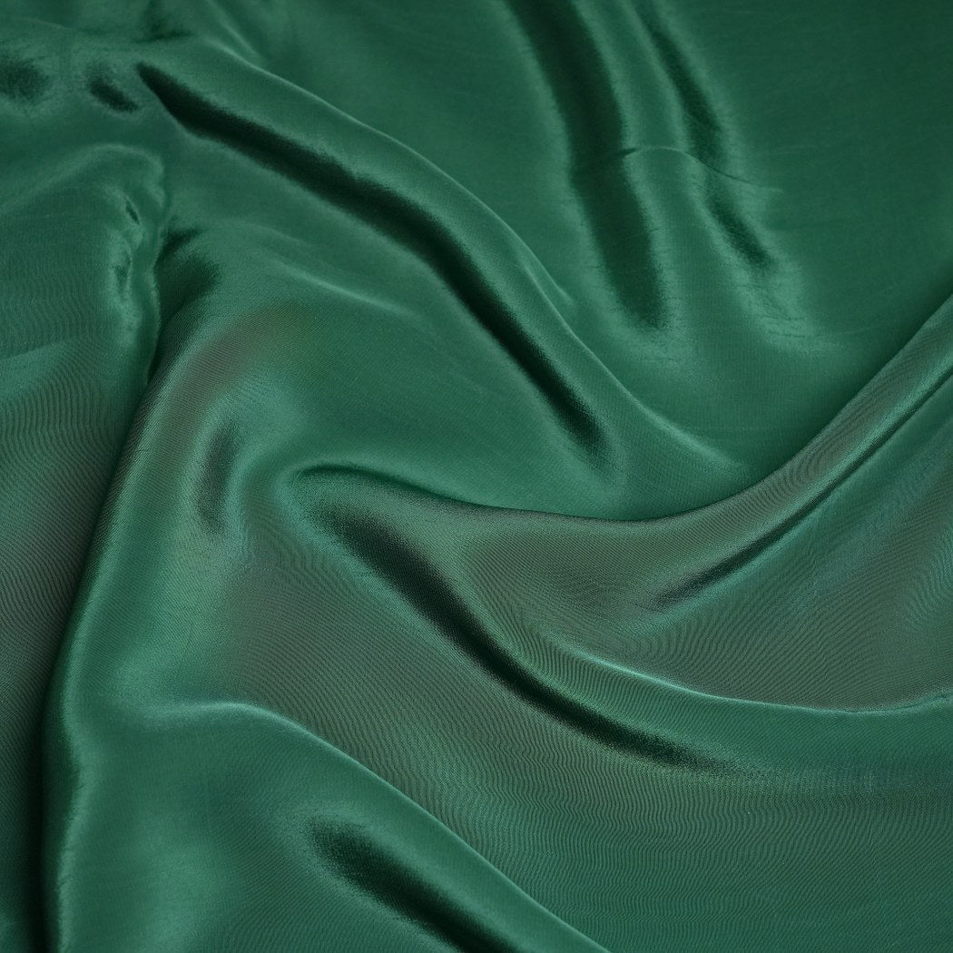 Bottle Green Colour Shisha Crepe Fabrics