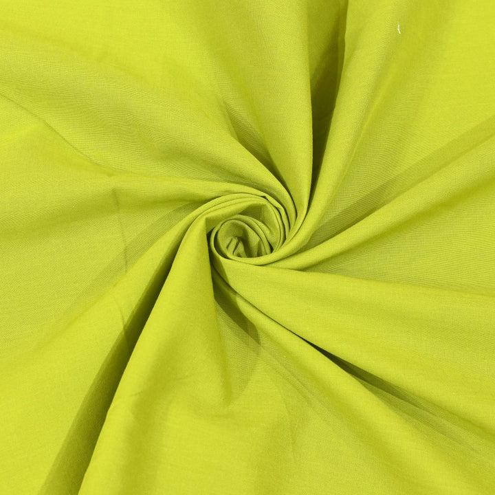 Lime Green Colour Arvind Cambric Cotton Fabrics