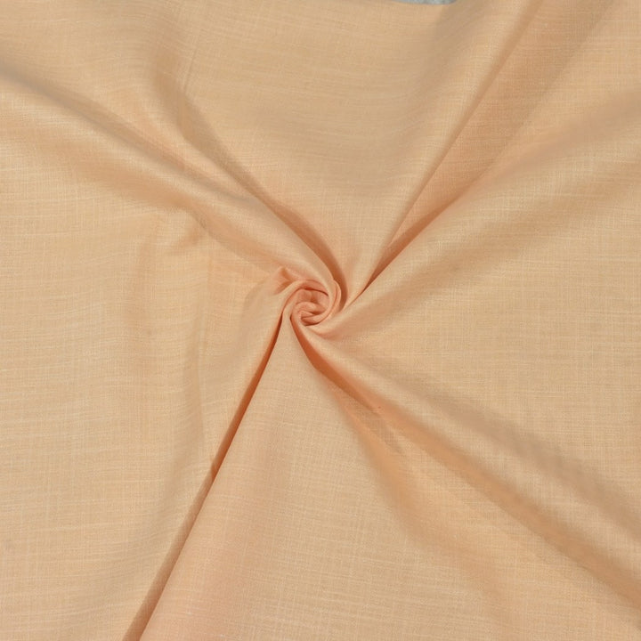 Peach Puff Color Matka Cotton Fabrics