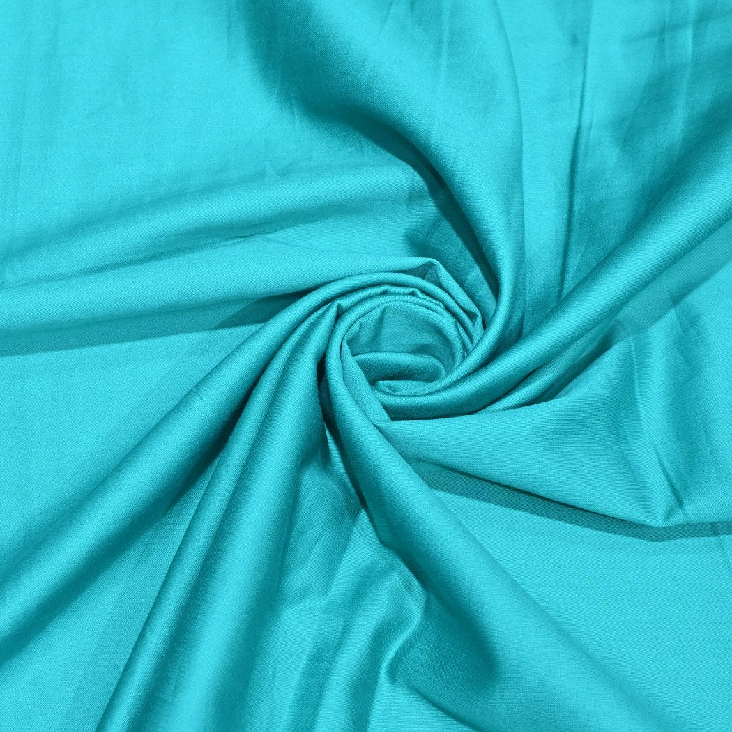 Dark turquoise Colour Glace Cotton Fabrics