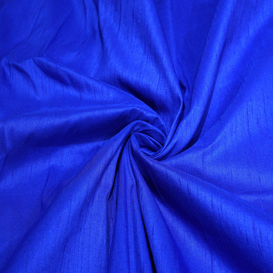 Palatinate Blue Colour Poly Dupion Fabrics