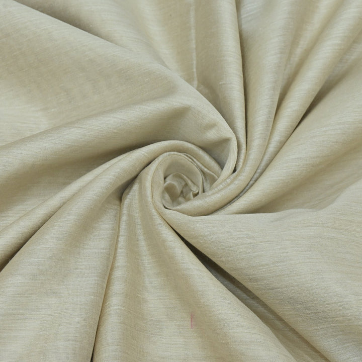 Cream Colour Pure Monga Silk Fabrics