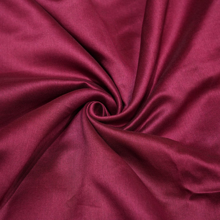 Wine Colour Heavy Poly Dupion Fabrics