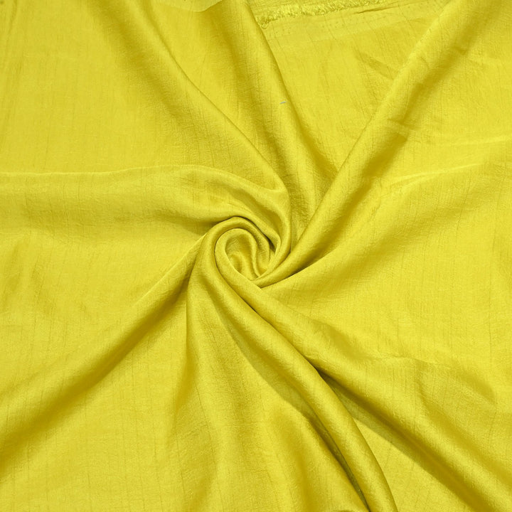 Yellow Colour Nysa Silk Fabrics