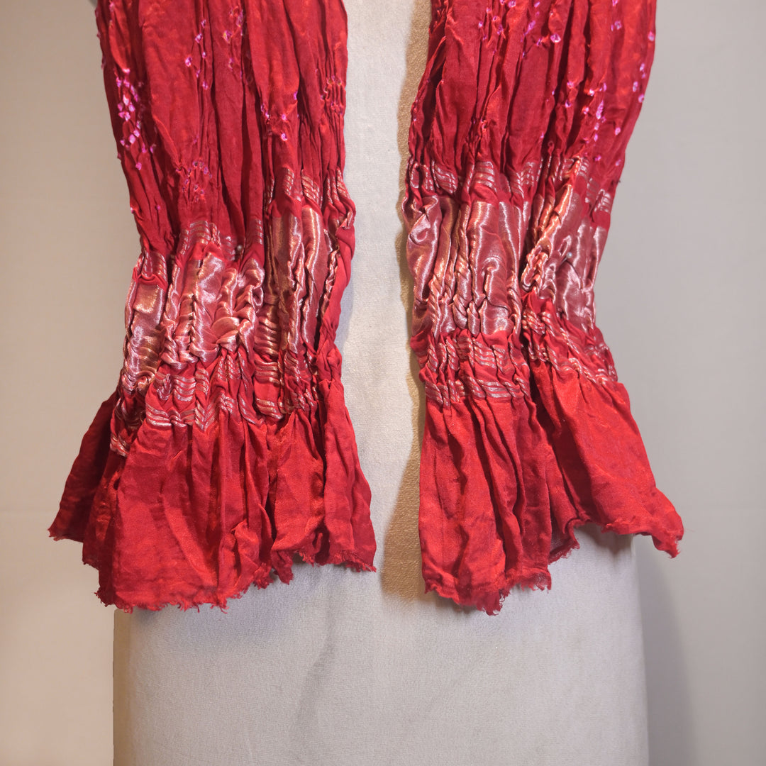 Red Bandhani Dupatta
