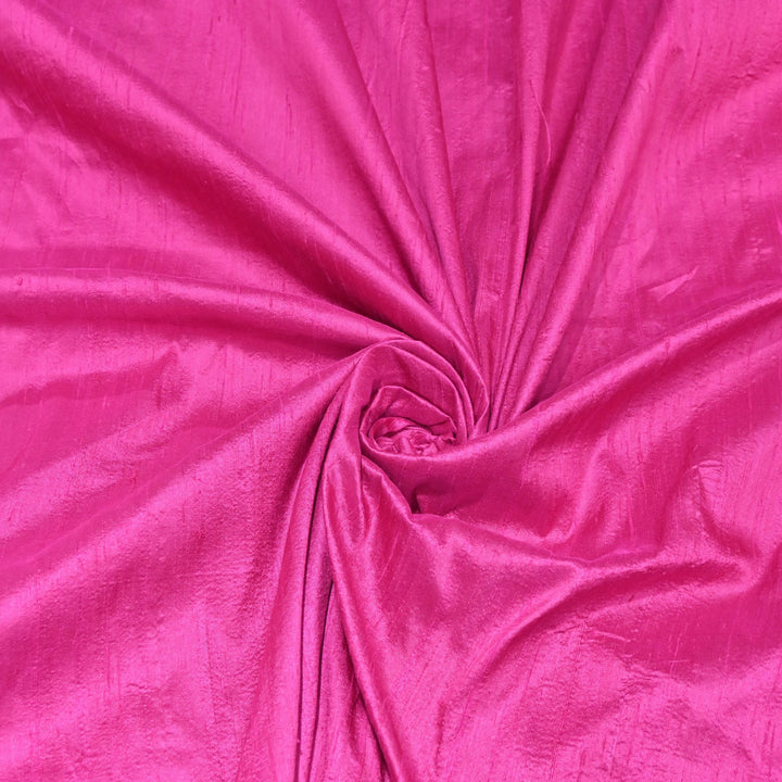 Brilliant Rose Colour 100gm Pure Raw Silk Fabrics