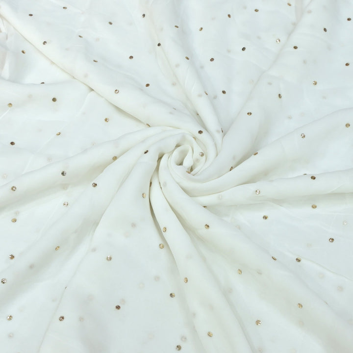Viscose Georgette Hand Work Mukaish Fabrics